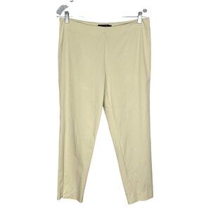 Estelle and Finn Womens Khaki Side Zip Crop Pants High Rise Capri size 6